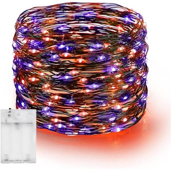 Fairy String Lights, 20FT 60 LED Copper Wire Battery Operated Waterproof Lights - Picture 1 of 8